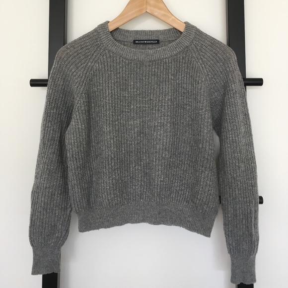 Brandy Melville Sweaters - Brandy Melville Cropped Rib Knit Sweater